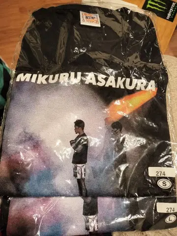 [ 초레어 ] 아사쿠라 미쿠루! 블랙 T셔츠 L 사이즈