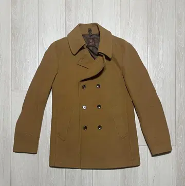 TAKEO KIKUCHI 브라운 피 코트