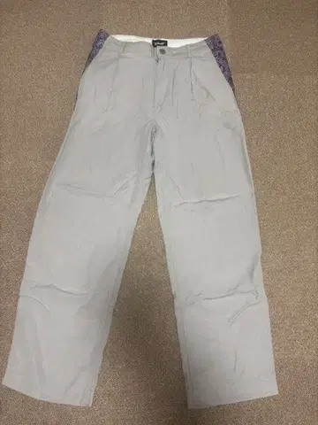 Schott 그레이 치노 팬츠 터콰이즈 사이즈 30