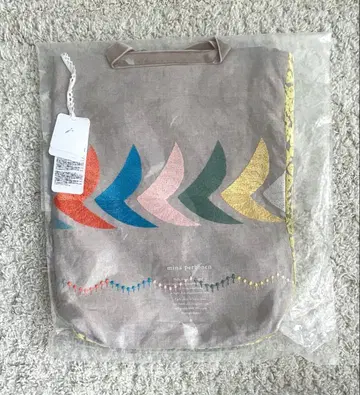 미나 페르호넨 오모테우라 토트백 bird x flower fog