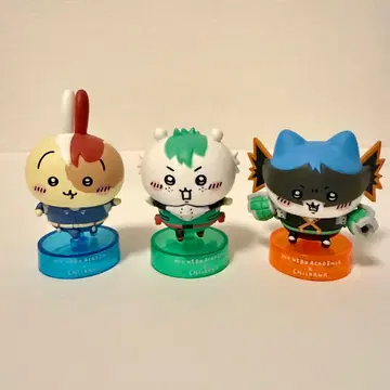 치이카와 x 히로아카 콜라보 가챠 피규어 3체 세트