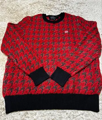 [새상품급] 세인트 앤드류스 올 패턴 실크 혼방 니트 남성용 L 사이즈