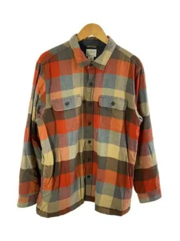 L.L.Bean 체크 셔츠 자켓