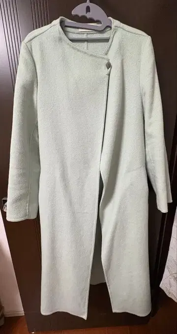 PLST 민트 그린 롱 코트