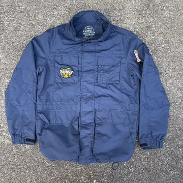 필드 자켓 밀리터리풍 네이비 멀티 포켓 아웃도어 구제 의류