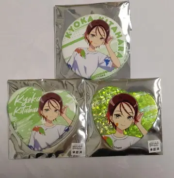 마에바시 위치즈 캐릭터 팝 스토어 캔뱃지 기타하라 쿄카 3종