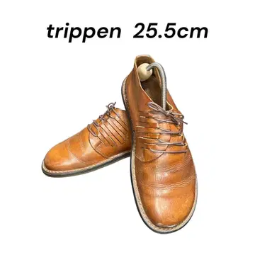 trippen 트리픈 가죽 신발 브라운 25.5cm