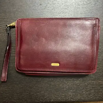 BALLY 클러치백 버건디