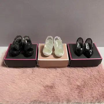 리카짱 가챠 클리어 슈즈 3개