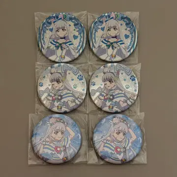 큐어냐미 캔뱃지 6개 세트 원더풀 프리큐어