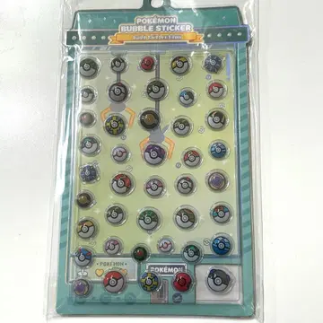 포켓몬 한국 공식 버블 스티커 포켓몬 볼