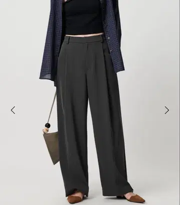 폴리에스테르 블렌드 트윌 백 밴딩 팬츠