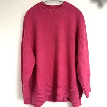 로리즈팜/크루넥 니트 핑크