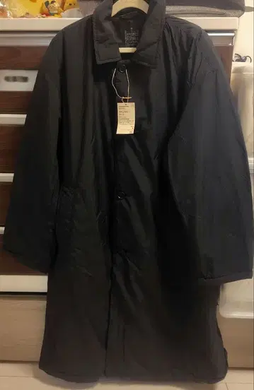 무인양품 블랙 스텐카라 코트 XL