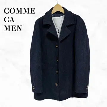 COMME CA MEN 울 코트 울 자켓 싱글 코트