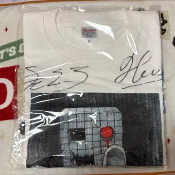 북쪽의 타격수들 사인 포함 T셔츠 리셋 게임 콜라보