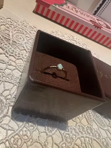 오팔 반지 k10 아가트 agete