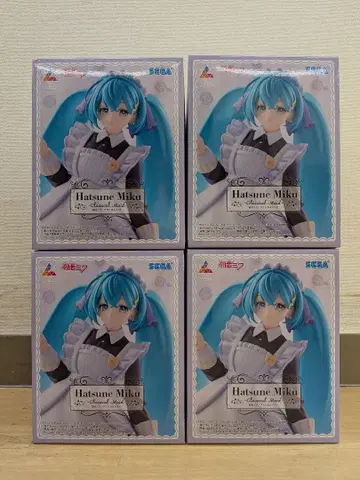 하츠네 미쿠 Luminasta 클래시컬 메이드 피규어 4체 세트