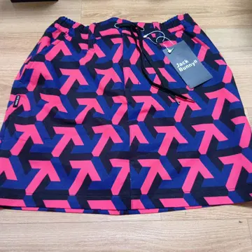 잭 버니 화살표 패턴 스커트 네이비/핑크