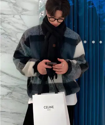 MOHAIRBLOCK FUZZ KNIT