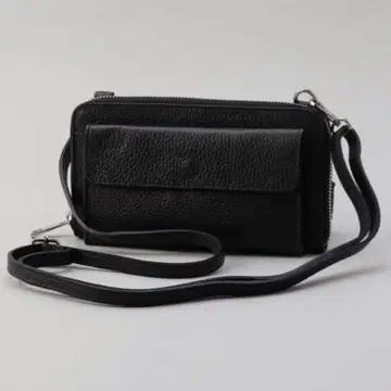 [새상품급] AULENTTI 가죽 지갑 숄더백 블랙