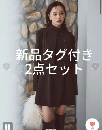 아뉴앙스 anuans 컷 조젯 숏 가디건 & 미니 원피스