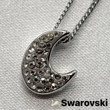 SWAROVSKI 스와로브스키 문 목걸이 실버 크리스탈
