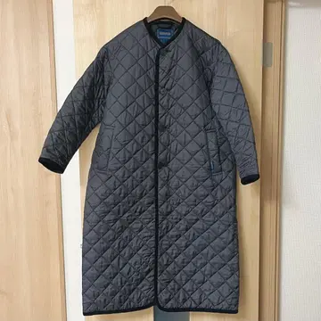 JAVENHAM 퀼팅 롱 코트 36 블랙