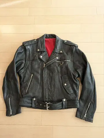 사이즈 LL 요코하마 긴파치 타입 D링 가죽 자켓