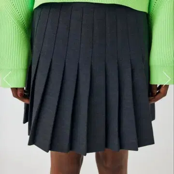 [ 완판템 ] 다크 그레이 플리츠 미니 스커트