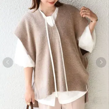 SHIPS 태즈매니아 램스울 V넥 베스트