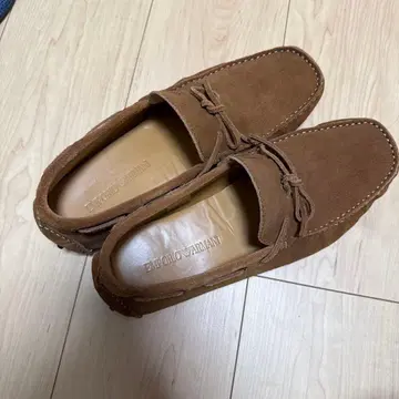 EMPORIO ARMANI 브라운 스웨이드 로퍼 27cm~28cm