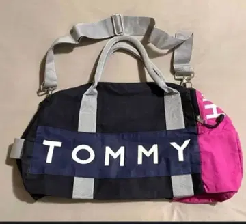 TOMMY HILFIGER 보스턴 백 네이비/핑크