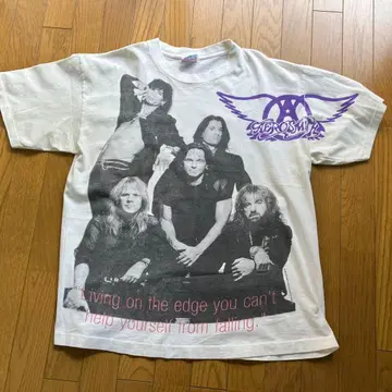 90s AEROSMITH GET A GRIP XL 오버 프린트 올 패턴