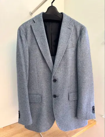 [새상품급] 타카큐 TAKA-Q 헤링본 자켓 블루 L 사이즈