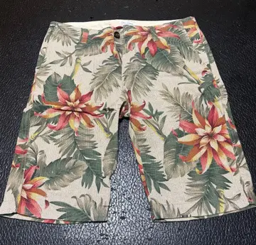 백넘버 플라워 프린트 숏팬츠 M 백넘버