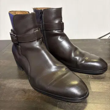 다크 브라운 지퍼 부츠 남성용