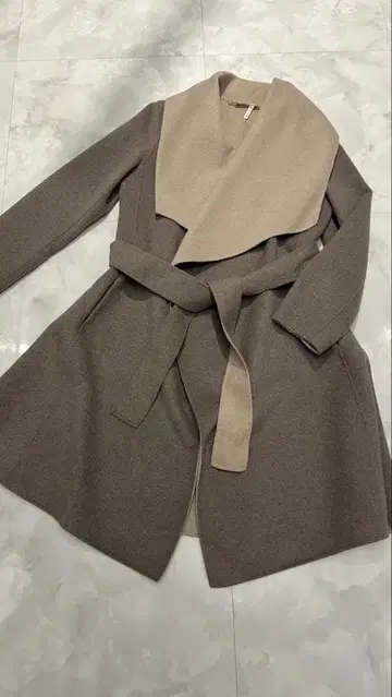 Diane von Furstenberg 리버서블 롱 코트 M