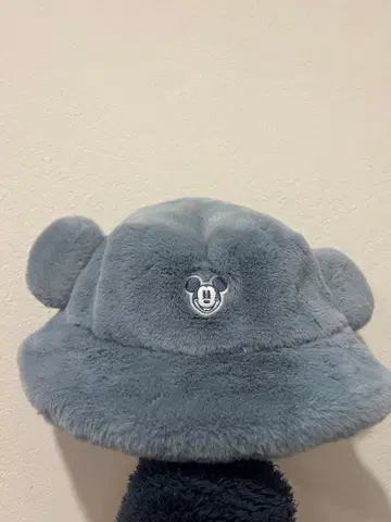미키마우스 귀 달린 그레이 버킷 햇