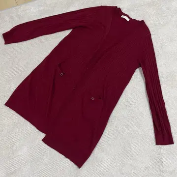 anySIS 버건디 가디건