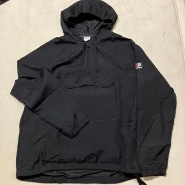 Reebok 후드 부착 나일론 자켓 블랙