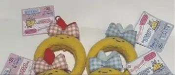 새우튀김 꼬리 머리띠 키링 2개