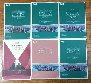 USCPA BAR 문제집 (TAC ver6) 최종 대비 강의 6권 세트