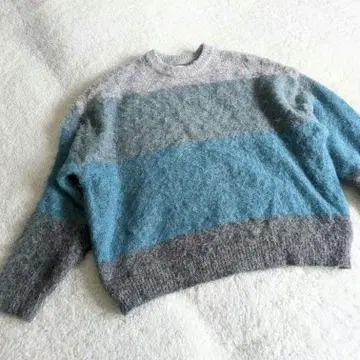 새상품급 SINSS 보더 그라데이션 니트