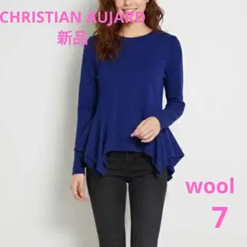 CHRISTIAN AUJARD 새상품 변형 플레어 풀오버 밑단 프릴