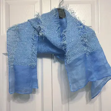 실크 100% 얇은 소재 스카프