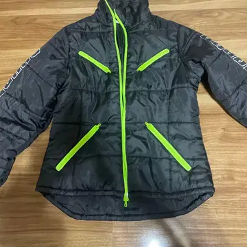 CHUBBY GANG 다운 자켓 블랙/그린