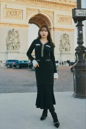 Herlipto Isaline Long Knit Dress