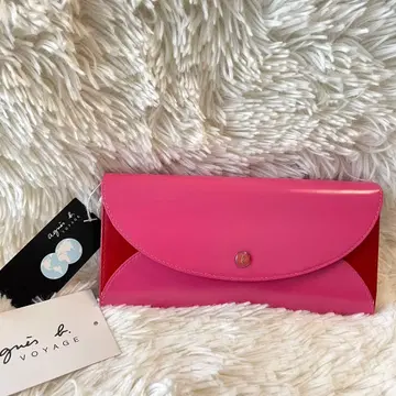 [ 미사용 새상품 ] 에네스베 바이컬러 가죽 장지갑