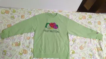 미사용 새상품 FRUIT OF THE LOOM 후르츠 프린트 맨투맨